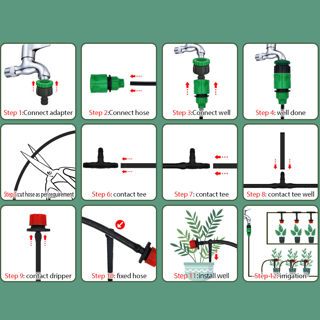 Sera 15M-30M DIY damla sulama  - Smart Garden Tower incelemesi ve fiyatı