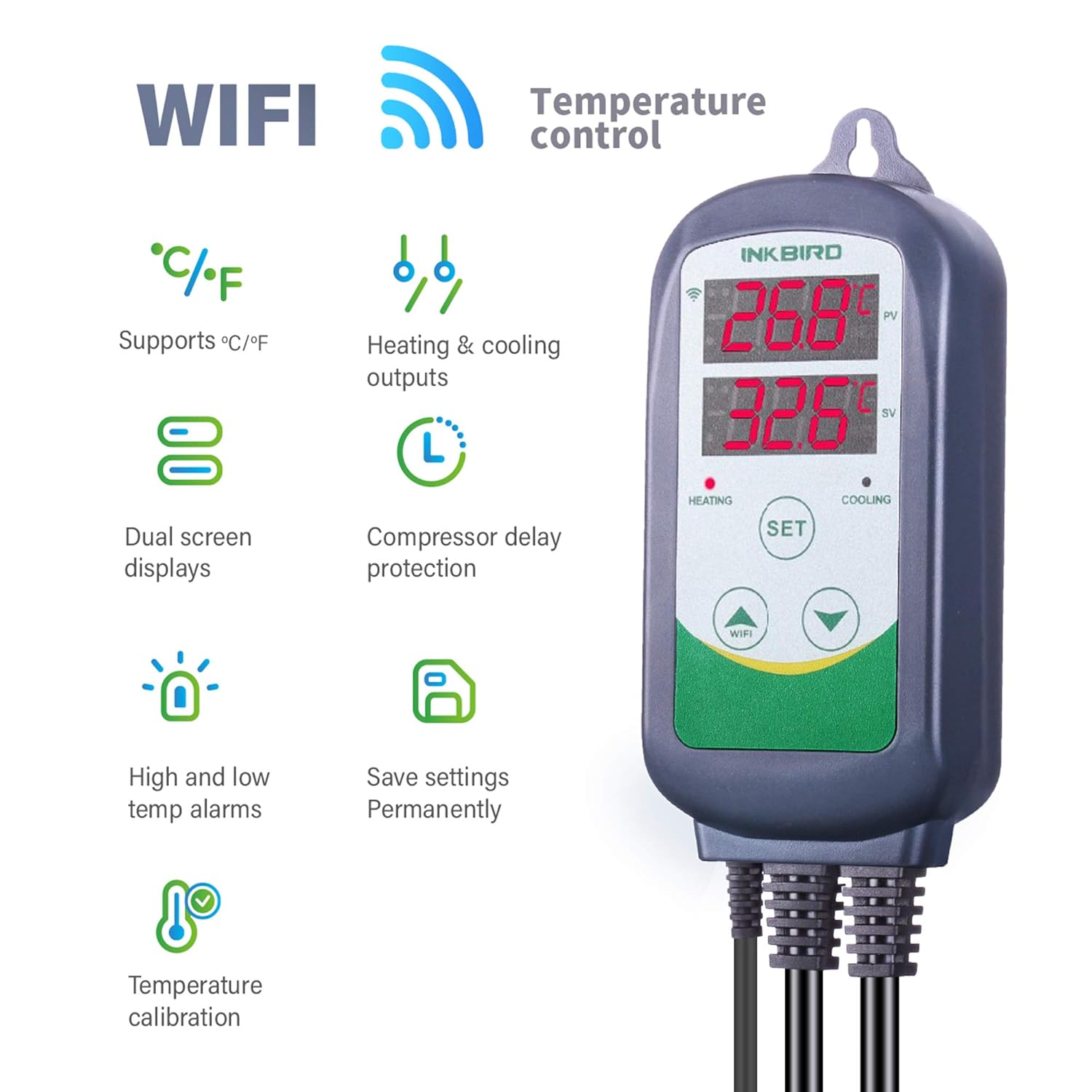 INKBIRD ITC-308-WiFi dijital s - Smart Garden Greenhouse incelemesi ve fiyatı