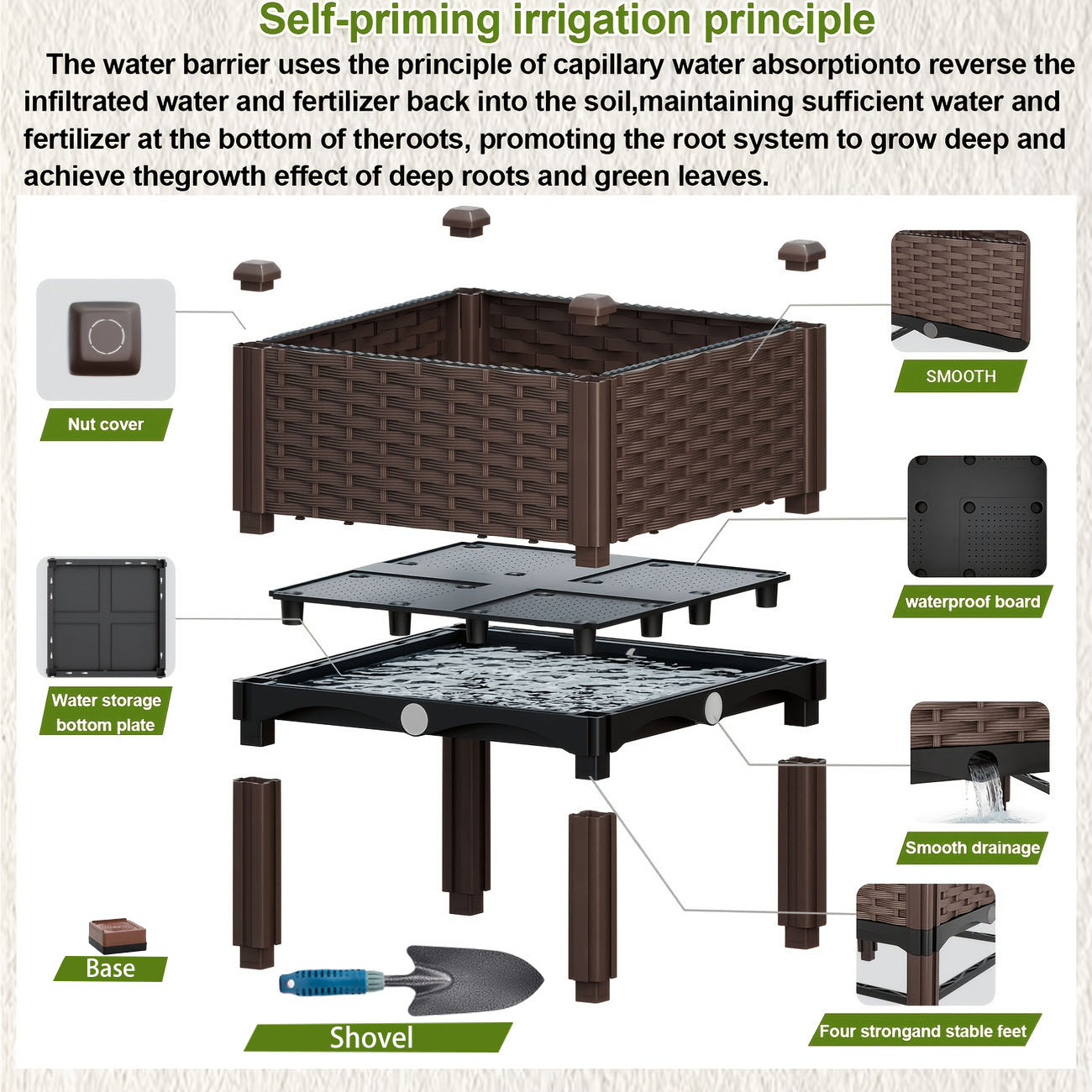 Yüksek Bahçe Yatağı, Kendiliği - Smart Garden Storage incelemesi ve fiyatı