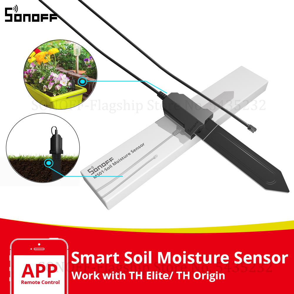 SONOFF MS01 toprak nem sensörü - Smart Garden Test incelemesi ve fiyatı